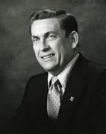 Portrait photograph of Henderson Chamber of Commerce president Duane Laubach
