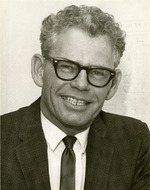 Portrait photograph of Henderson Chamber of Commerce president Franklin T. Morrell