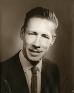 Portrait photograph of Henderson Chamber of Commerce president Phil Hubel