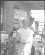 Photograph of Emile's Sporting Goods in Pittman, April 24, 1958