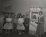 Photograph of a classroom activity, Henderson, February 1956