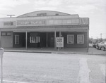 Photograph of the front entrance of the Victory Theatre, Henderson, August 1955