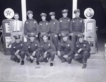 Photograph of employees of the Turner and Coleman Texaco Station, Henderson, February 13, 1954