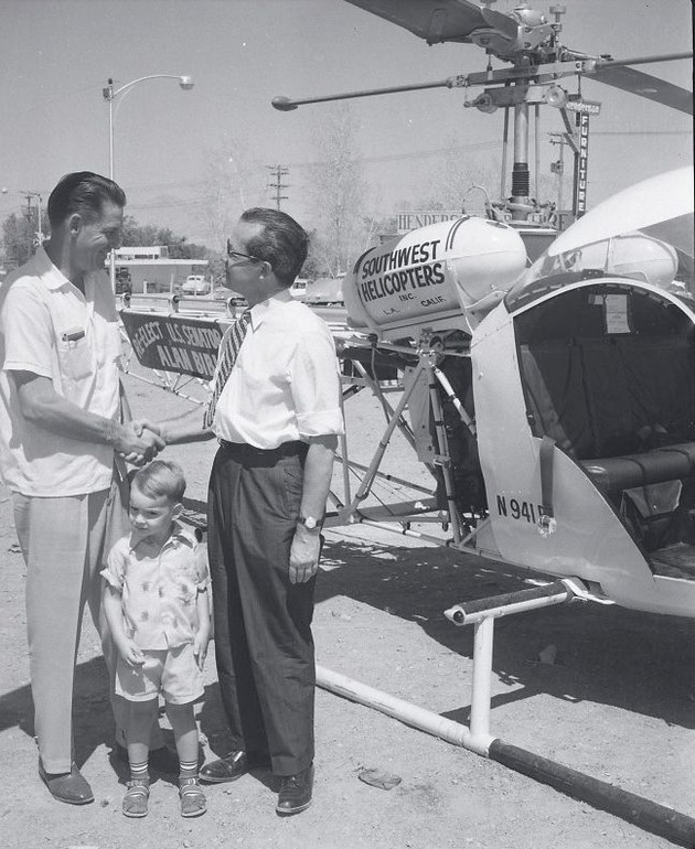 Photograph of Senator Alan Bible, Henderson, August 30, 1956