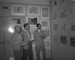 Photograph of the AAUW student art show, Henderson, April 2, 1955