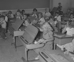 Photograph of children in Park Village Elementary School classroom, Henderson, October 1955