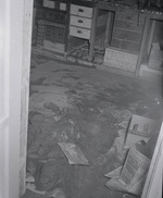 Photograph of a flooded store, Henderson, July 24, 1955