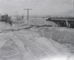 Photograph of a road being repaired, Henderson, July 24, 1955