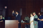 Photograph of Kent Dawson and others for his swearing in as a U.S. district court judge, Henderson, Nevada, May 2000