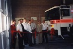 Photograph of the ribbon cutting at the Henderson Fire Station grand opening, Henderson, Nevada, 1998