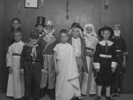 Photograph of boys in costumes for Thanksgiving play, Henderson, November 1954
