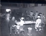 Photograph of a Red Cross blood drive, Henderson, February 11, 1956