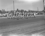 Photograph of the 47th Army Band in Industrial Days parade, Henderson, May 7, 1955