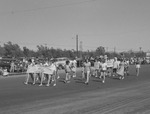Photograph of the Future Homemakers of America entry in the Industrial Days parade, Henderson, May 7, 1955