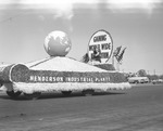 Photograph of the Henderson Industrial Plants float in the Industrial Days parade, Henderson, May 7, 1955