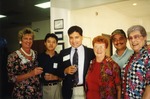 Photograph of Group photo at Silver State Bank Mixer, July 24, 1997
