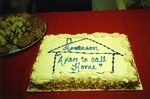 Photograph of Cake and cookies at HCC-Knapp Realty mixer, September 18, 1997