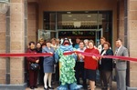 Photograph of Ribbon cutting event at Rubio's Coastal Grill, January 9, 1998