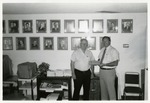 Photograph of Henderson Chamber of Commerce Membership Recuiter James R. Hummel with Chamber President Robert E. Campbell, August 22, 1988