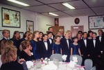 Photograph of The Madrigals perfoming at the Teacher Recongnition Luncheon, November 20, 1997