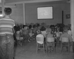 Photograph of children watching cartoons, Henderson, 1957