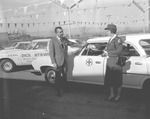 Photograph of a new Red Cross station wagon, Henderson, January 1965