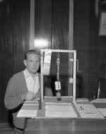 Photograph of the Henderson Junior High Science Fair winner, March 1965