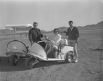 Photograph of people near golf carts, Henderson, 1966