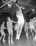Photograph of the American Red Heads playing Basic Faculty All Stars, Henderson, February 25, 1967