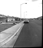 Photograph of a residential street, Henderson, June 16, 1969