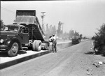 Photograph of a street being paved, Henderson, 1951