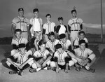 Photograph of Henderson baseball  Junior League City Laundry Optimist team, Henderson, July 1968