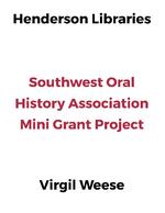 Oral History of Virgil Weese, September 30, 2015